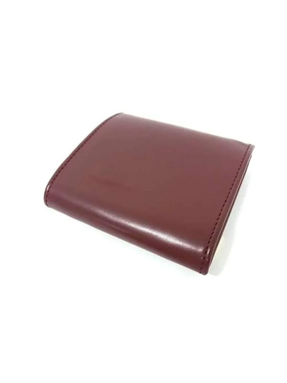 Cartier Leather Must Line Coin Case Purse Bordeaux